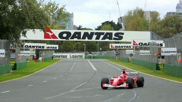 Schumacher Ferrari F2001b Australia 2002
